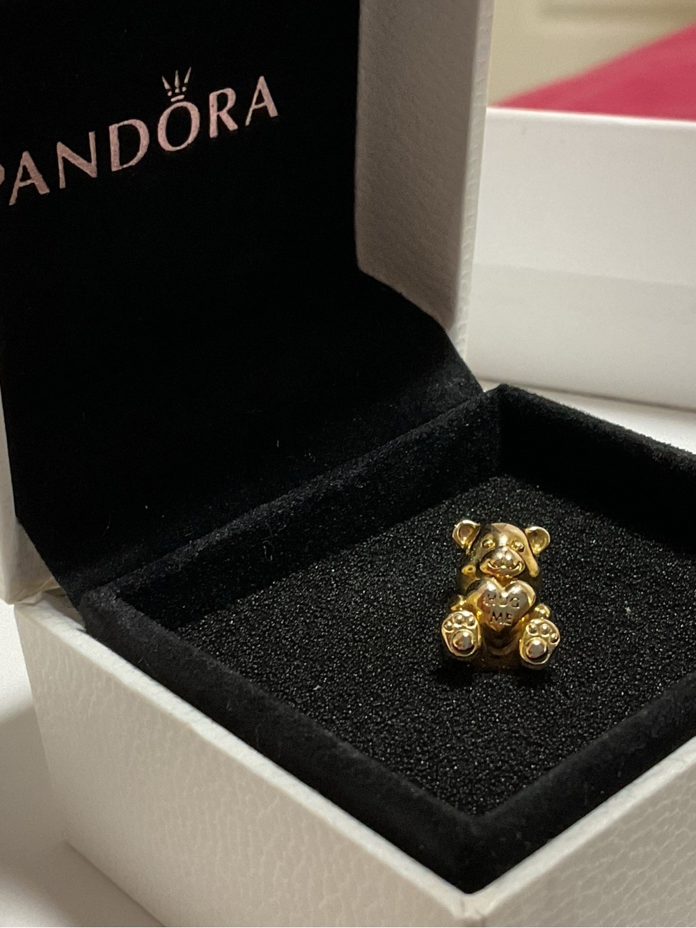 Retired Pandora Shine "Theodore Bear" Hug Me Charm 925 ALE - Picture 8 of 10